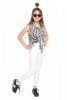 Girls long leggings for children Zoe white